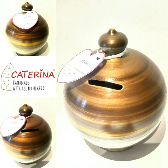 Piggy Bank, Caterina Money Pot, adult piggy bank, coin bank